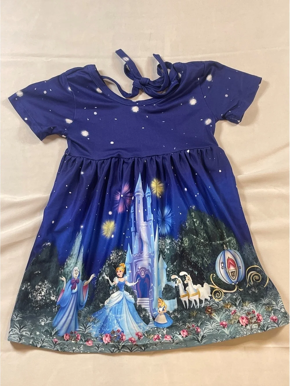 Girls Size XS (12-18 months) Cinderella T-Shirt Dress